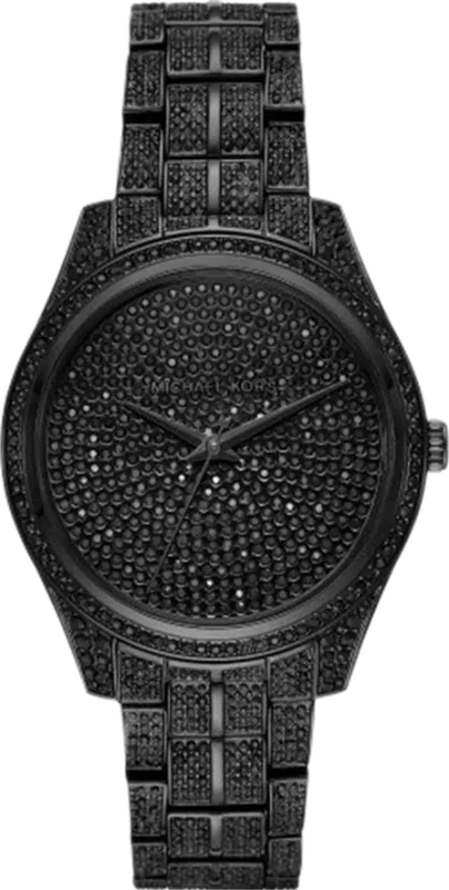 Michael Kors Lauryn Analog Crystals Black Dial Black Steel Strap Watch For Women - MK3980 Buy Now By Michael Kors