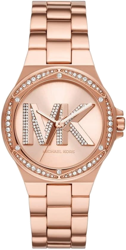 Michael Kors Lennox Three Hand Rose Gold Dial Rose Gold Steel Strap Watch For Women - MK1063 Buy Now By Michael Kors