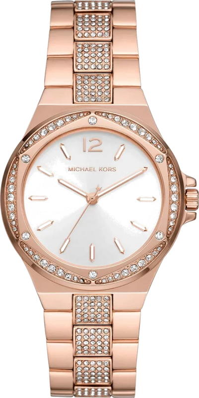 Michael Kors Lennox Three-Hand Silver Dial Rose Gold Steel Strap Watch For Women - MK7362 Buy Now By Michael Kors