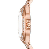 Michael Kors Lennox Three-Hand Silver Dial Rose Gold Steel Strap Watch For Women - MK7362 Buy Now By Michael Kors