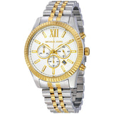 Michael Kors Lexington Silver Dial Two Tone Steel Strap Watch for Men - MK8344 Buy Now By Michael Kors