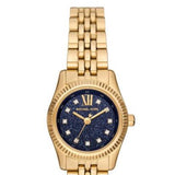 Michael Kors Lexington Three-Hand Blue Dial Gold Steel Strap Watch for Women - MK4802 Buy Now By Michael Kors