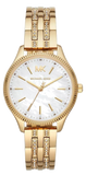 Michael Kors Lexington Three Hand White Dial Gold Steel Strap Watch For Women - MK4492 Buy Now By Michael Kors