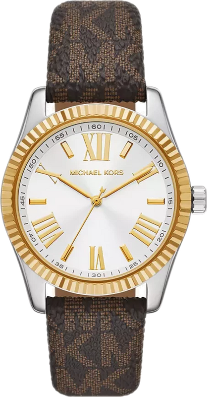 Michael Kors Lexington Silver Dial Brown Leather Strap Watch For Women - MK4745 Buy Now By Michael Kors