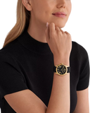 Michael Kors Lexington Black Dial Black Leather Strap Watch For Women - MK4748 Buy Now By Michael Kors