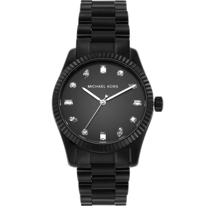 Michael Kors Lexington Lux Black Dial Black Steel Strap Watch For Women - MK7442 Buy Now By Michael Kors