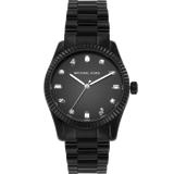 Michael Kors Lexington Lux Black Dial Black Steel Strap Watch For Women - MK7442 Buy Now By Michael Kors