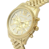 Michael Kors Lexington Chronograph Gold Dial Gold Steel Strap Watch For Men - MK8579 Buy Now By Michael Kors