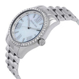 Michael Kors Lexington Crystals Mother of Pearl White Dial Silver Steel Strap Watch for Women - MK1087 Buy Now By Michael Kors
