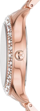 Michael Kors Liliane Three Hand Rose Gold Dial Rose Gold Steel Strap Watch For Women - MK4651 Buy Now By Michael Kors