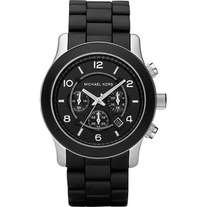 Michael Kors Runway Black Dial Black Rubber Strap Watch for Men - MK8107 Buy Now By Michael Kors