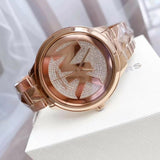 Michael Kors Runway Mercer Quartz Rose Gold Dial Rose Gold Steel Strap Watch For Women - MK6736 Buy Now By Michael Kors