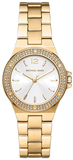 Michael Kors Lennox Three-Hand Silver Dial Gold Steel Strap Watch For Women - MK7278 Buy Now By Michael Kors