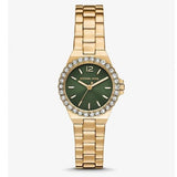 Michael Kors Lennox Quartz Green Dial Gold Steel Strap Watch For Women - MK7395 Buy Now By Michael Kors