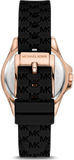 Michael Kors Mini Pilot Black Dial Black Silicone Strap Watch For Women - MK7373 Buy Now By Michael Kors