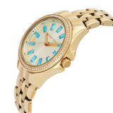 Michael Kors Mini Pilot Quartz Gold Dial Gold Steel Strap Watch For Women - MK7366 Buy Now By Michael Kors