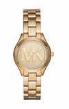 Michael Kors Slim Runway Gold Dial Gold Steel Strap Watch for Women - MK3477 Buy Now By Michael Kors
