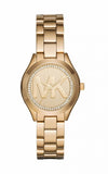 Michael Kors Slim Runway Gold Dial Gold Steel Strap Watch for Women - MK3477 Buy Now By Michael Kors