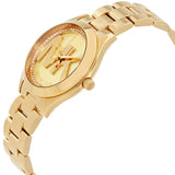 Michael Kors Slim Runway Gold Dial Gold Steel Strap Watch for Women - MK3477 Buy Now By Michael Kors