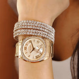 Michael Kors Byrn Quartz Gold Dial Gold Steel Strap Watch For Women - MK6134 Buy Now By Michael Kors