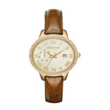 Michael Kors Whitley Quartz Gold Dial Brown Leather Strap Watch For Women - MK2428 Buy Now By Michael Kors