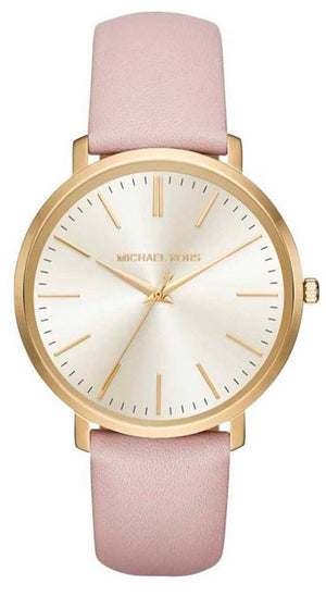 Michael Kors Jaryn Quartz Gold Dial Pink Leather Strap Watch For Women - MK2471 Buy Now By Michael Kors