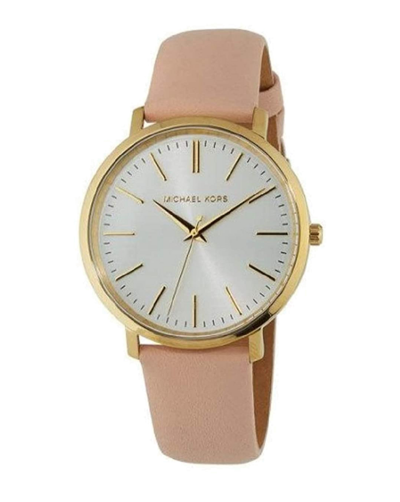 Michael Kors Jaryn Quartz Gold Dial Pink Leather Strap Watch For Women - MK2471 Buy Now By Michael Kors