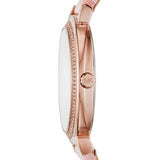 Michael Kors Cinthia Mother of Pearl Dial Pink Leather Strap Watch for Women - MK2663 Buy Now By Michael Kors