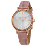 Michael Kors Cinthia Mother of Pearl Dial Pink Leather Strap Watch for Women - MK2663 Buy Now By Michael Kors