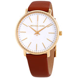 Michael Kors Pyper Quartz Silver Dial Brown Leather Watch For Women - MK2740 Buy Now By Michael Kors