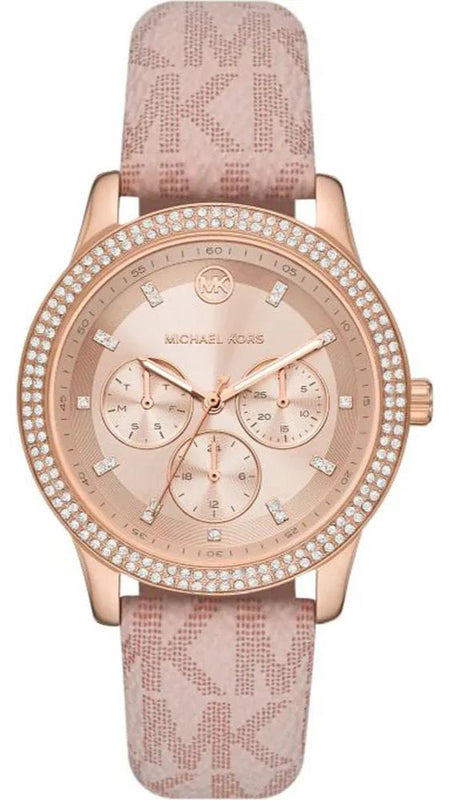 Michael Kors Tibby Multifunction Rose Gold Dial Pink Leather Strap Watch For Women - MK2955 Buy Now By Michael Kors