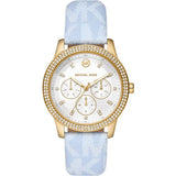 Michael Kors Tibby Multifunction White Dial Blue Leather Strap Watch For Women - MK2965 Buy Now By Michael Kors