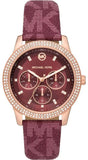 Michael Kors Tibby Multifunction Red Dial Red Leather Strap Watch For Women - MK2967 Buy Now By Michael Kors