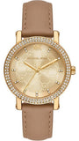 Michael Kors Corey Analog Gold Dial Brown Leather Strap Watch for Women - MK2986 Buy Now By Michael Kors