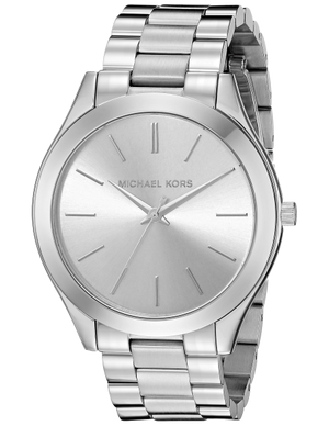 Michael Kors Slim Runway Silver Dial Silver Stainless Steel Strap Watch for Women - MK3178 Buy Now By Michael Kors