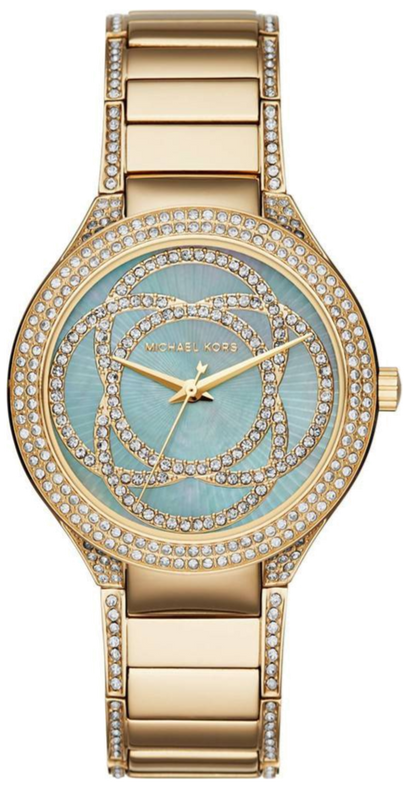 Michael Kors Kerry Mother of Pearl Dial Gold Steel Strap Watch for Women - MK3481 Buy Now By Michael Kors