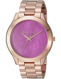 Michael Kors Runway Pink Dial Rose Gold Steel Strap Watch for Women - MK3550 Buy Now By Michael Kors