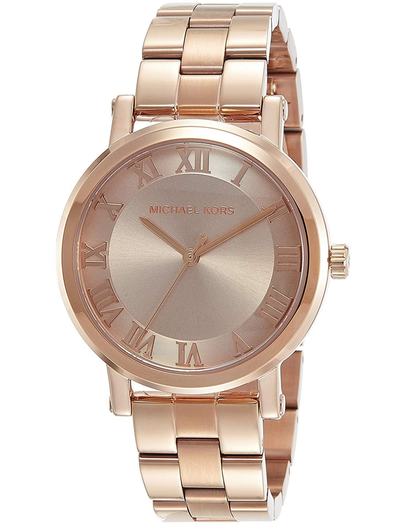 Michael Kors Norie Rose Gold Dial Rose Gold Steel Strap Watch for Women - MK3561 Buy Now By Michael Kors