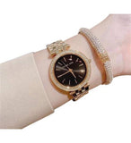 Michael Kors Mini Darci Quartz Black Dial Gold Steel Strap Watch For Women - MK3738 Buy Now By Michael Kors