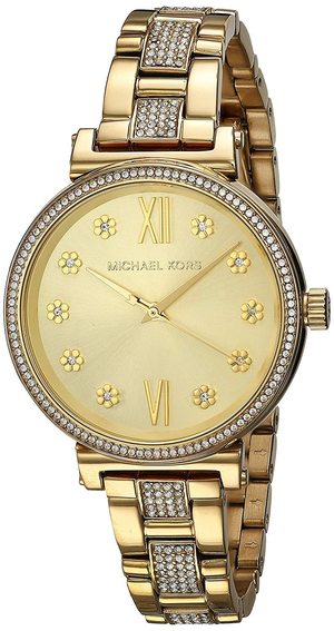 Michael Kors Sofie Quartz Gold Dial Gold Steel Strap Watch For Women - MK3881 Buy Now By Michael Kors