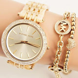 Michael Kors Darci Gold Dial Gold Steel Strap Watch for Women - MK4325 Buy Now By Michael Kors