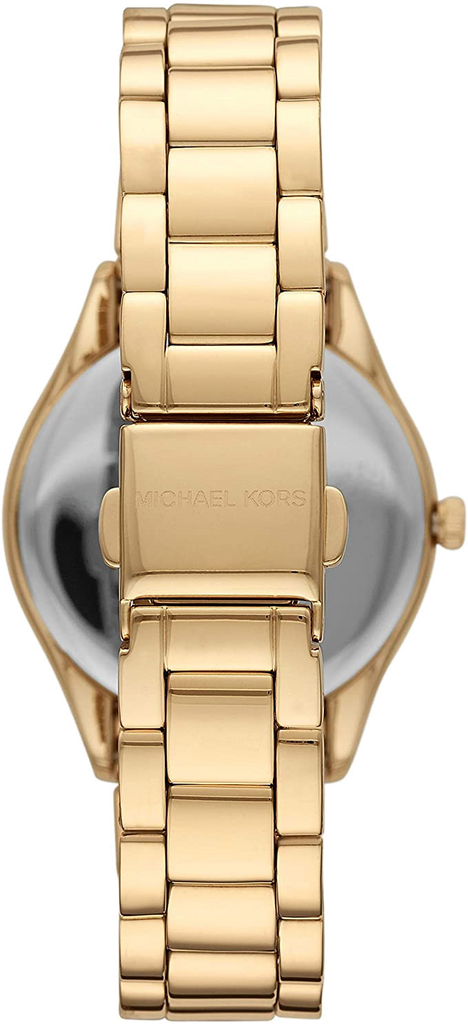 Michael Kors Lauryn Quartz Mother of Pearl Gold Dial Gold Steel Strap Watch For Women - MK4490 Buy Now By Michael Kors