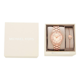 Michael Kors Lauryn Mother of Pearl Dial Rose Gold Dial Rose Gold Steel Strap Watch For Women - MK4491 Buy Now By Michael Kors