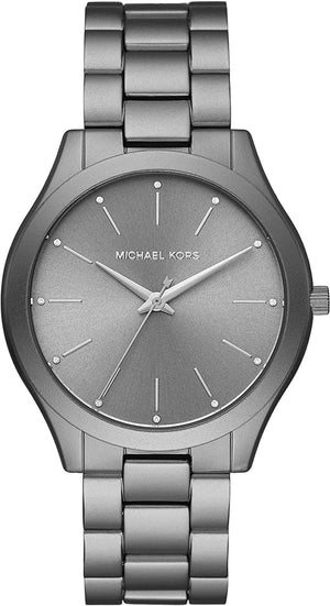 Michael Kors Slim Runway Quartz Grey Dial Grey Steel Strap Watch For Women - MK4506 Buy Now By Michael Kors