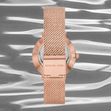 Michael Kors Pyper Quartz Mother of Pearl White Dial Rose Gold Mesh Strap Watch For Women - MK4588 Buy Now By Michael Kors