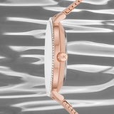 Michael Kors Pyper Quartz Mother of Pearl White Dial Rose Gold Mesh Strap Watch For Women - MK4588 Buy Now By Michael Kors