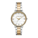 Michael Kors Pyper Three Hand White Dial Two Tone Steel Strap Watch For Women - MK4595 Buy Now By Michael Kors