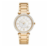 Michael Kors Parker Mother of Pearl White Dial Gold Steel Strap Watch For Women - MK4693 Buy Now By Michael Kors