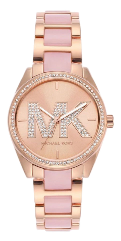 Michael Kors Janelle Analog Rose Gold Dial Two Tone Steel Strap Watch For Women - MK4731 Buy Now By Michael Kors