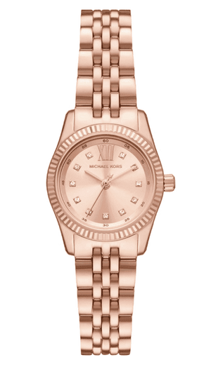 Michael Kors Lexington Three Hand Rose Gold Dial Rose Gold Steel Strap Watch For Women - MK4739 Buy Now By Michael Kors